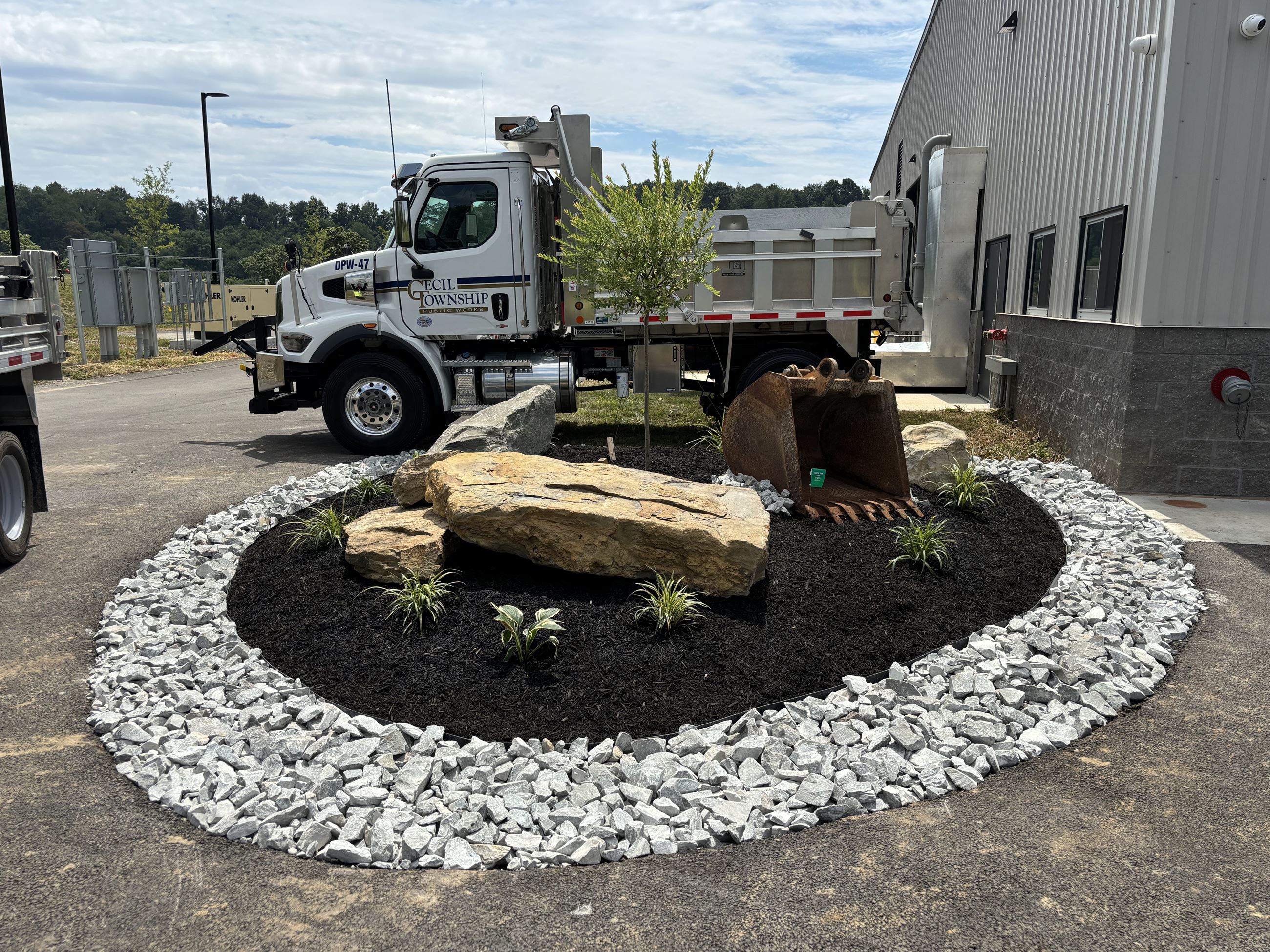 PW Building Landscape Main Entrance